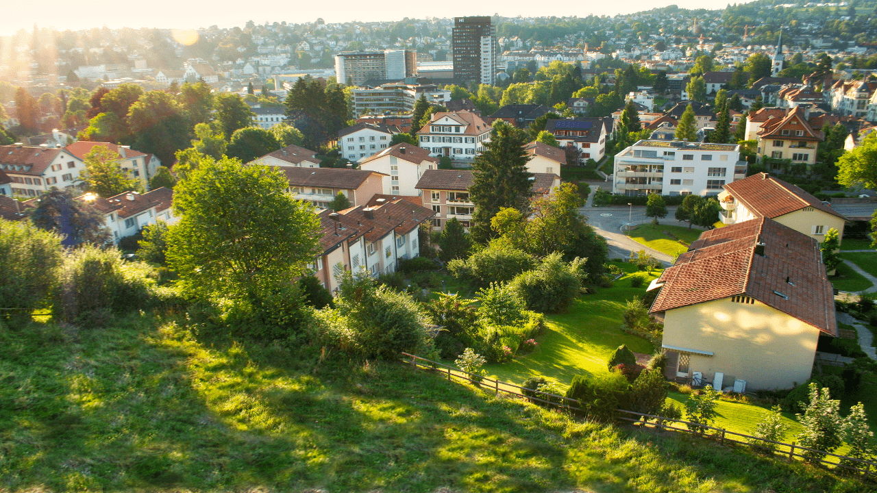 Blick von der Maienbergstrasse